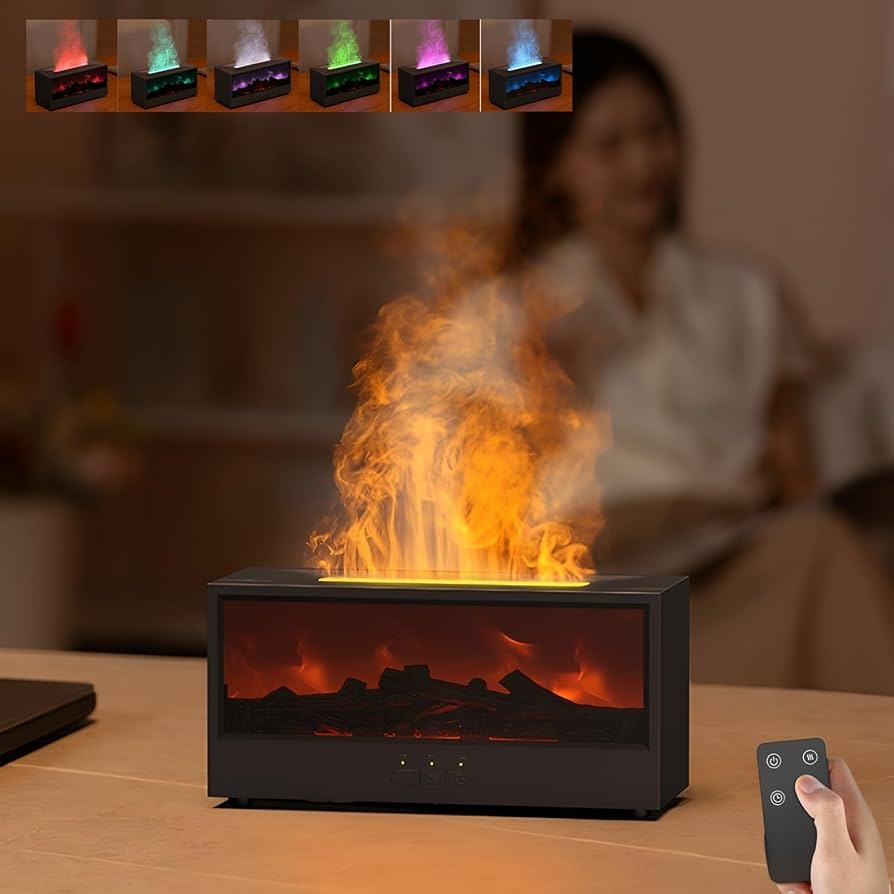 Fireplace Diffuser Flame Aroma Humidifier