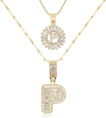 【LAST DAY 49% OFF】2 Pack - Initial Letter Pendant Necklaces