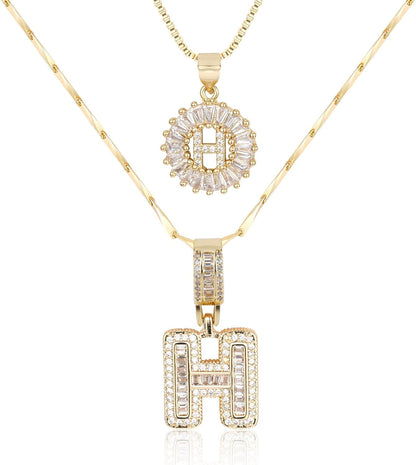 【LAST DAY 49% OFF】2 Pack - Initial Letter Pendant Necklaces