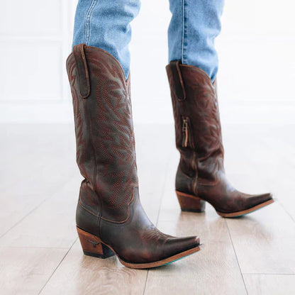 Chic Cowgirl White Boots