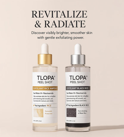 TLOPA® Glow Rice Ampoule Set - Skin Brightening Duo