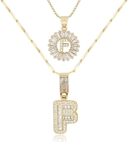 【LAST DAY 49% OFF】2 Pack - Initial Letter Pendant Necklaces