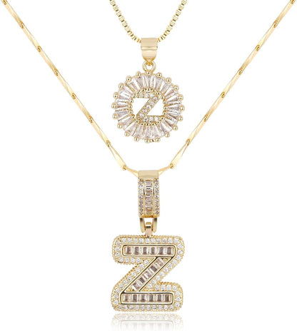 【LAST DAY 49% OFF】2 Pack - Initial Letter Pendant Necklaces