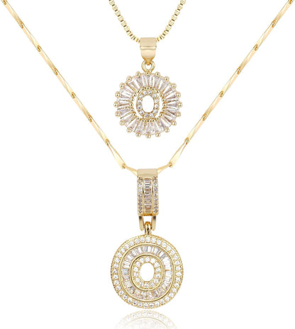 【LAST DAY 49% OFF】2 Pack - Initial Letter Pendant Necklaces