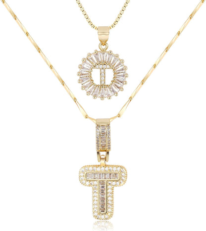 【LAST DAY 49% OFF】2 Pack - Initial Letter Pendant Necklaces