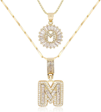 【LAST DAY 49% OFF】2 Pack - Initial Letter Pendant Necklaces