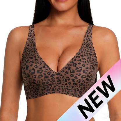 🎅🎄Christmas Sale Day! NESLEMY Women’s Wireless Deep V Seamless Push-Up Bralette — Ultra-Comfortable T-Shirt Bra