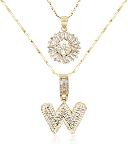 【LAST DAY 49% OFF】2 Pack - Initial Letter Pendant Necklaces