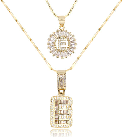 【LAST DAY 49% OFF】2 Pack - Initial Letter Pendant Necklaces