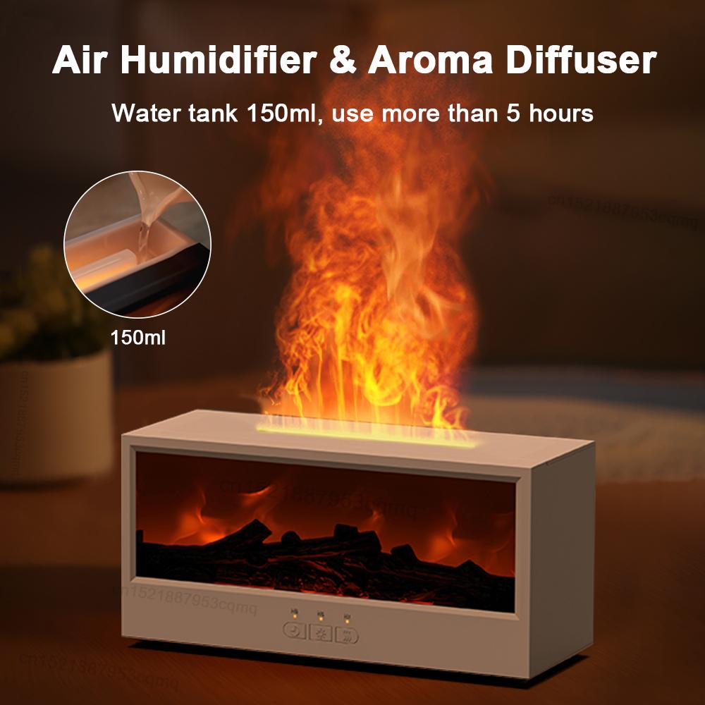 Fireplace Diffuser Flame Aroma Humidifier