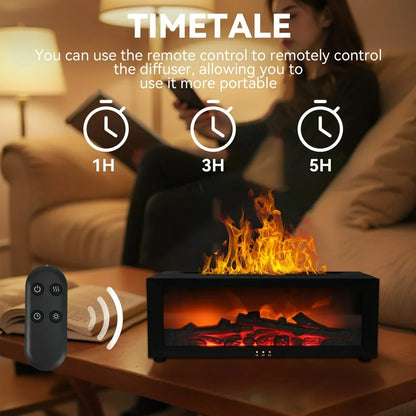 Fireplace Diffuser Flame Aroma Humidifier