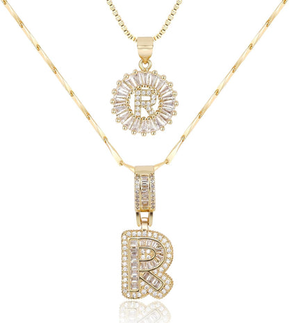 【LAST DAY 49% OFF】2 Pack - Initial Letter Pendant Necklaces