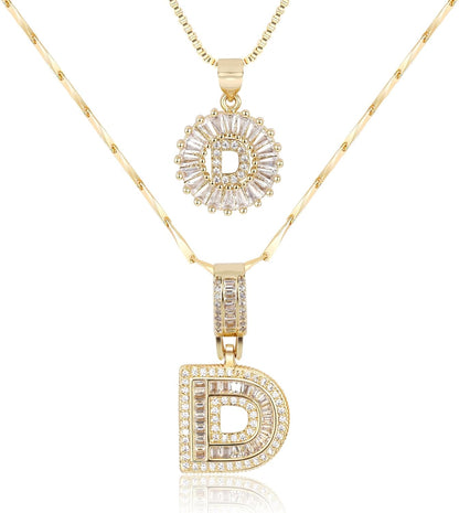 【LAST DAY 49% OFF】2 Pack - Initial Letter Pendant Necklaces