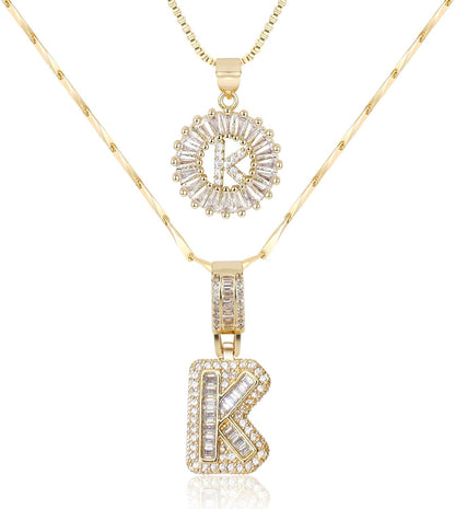 【LAST DAY 49% OFF】2 Pack - Initial Letter Pendant Necklaces