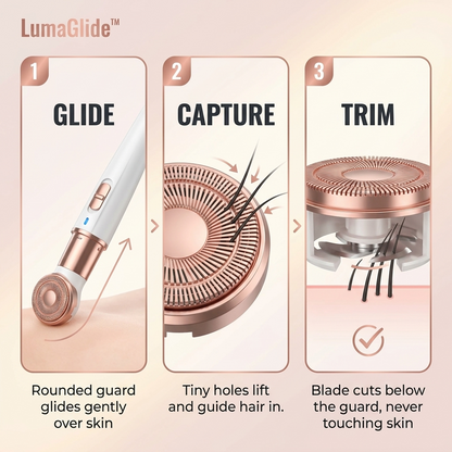 The LumaGlide™ 2-in-1 Facial Trimmer