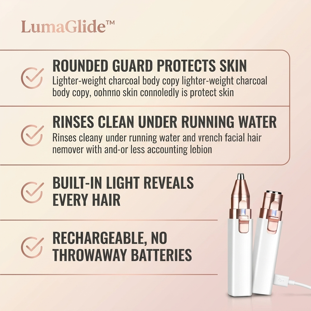 The LumaGlide™ 2-in-1 Facial Trimmer