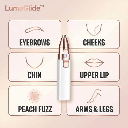 The LumaGlide™ 2-in-1 Facial Trimmer
