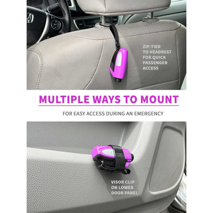 2-in-1 Safety Hammer & Seatbelt Cutter